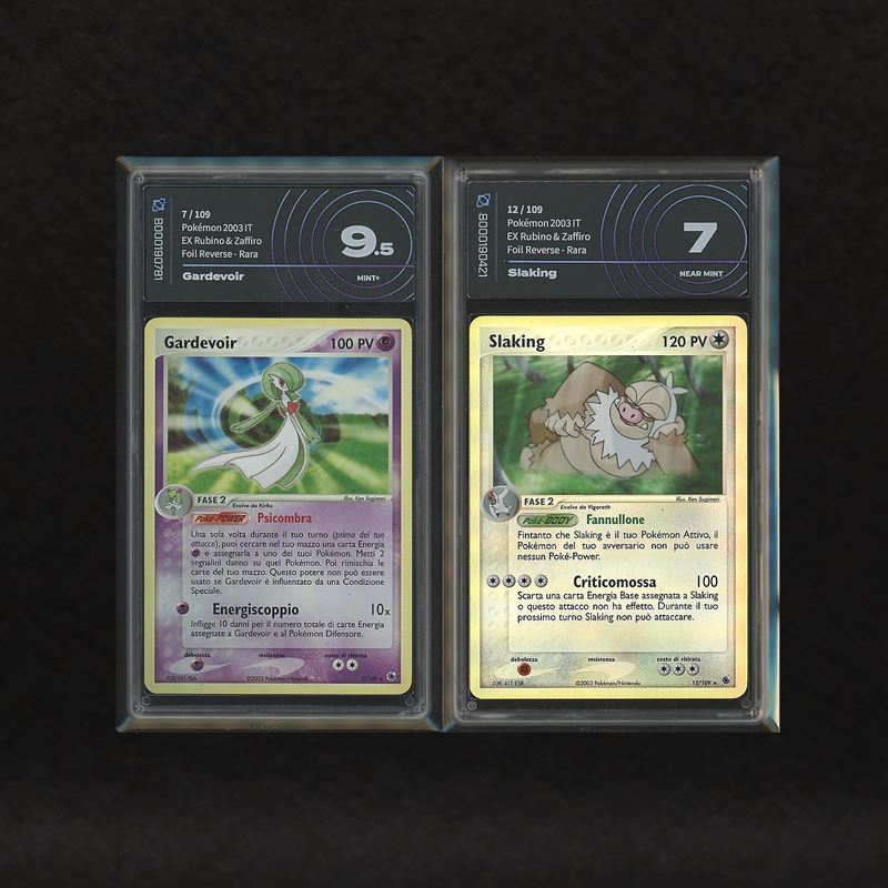 The Pokémon Company - Lotto 2a Fase Hoenn Reverse Holo: Gardevoir #7, Slaking #12, Ex Rubino e Za...