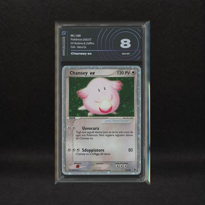 Chansey Ex #96 Holo , Ex Rubino e Zaffiro [ita]