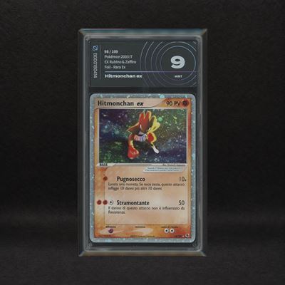 Hitmonchan Ex #98 Holo (swirl), Ex Rubino e Zaffiro [ita]