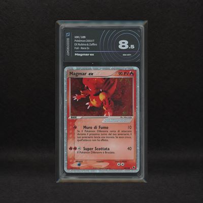 Magmar Ex #100 Holo , Ex Rubino e Zaffiro [ita]
