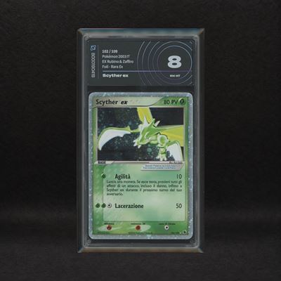 Scyther Ex #102 Holo , Ex Rubino e Zaffiro [ita]