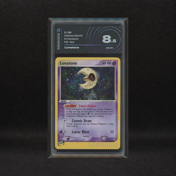 Lunatone #8 Holo (Swirl), EX Sandstorm [ENG]