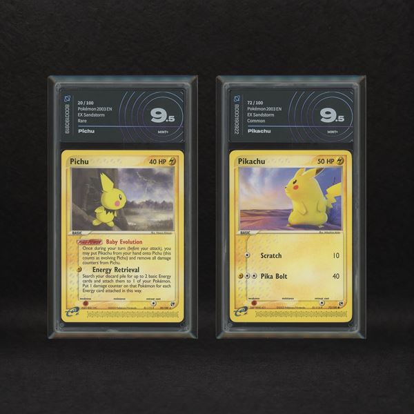 The Pokémon Company - Electro Lot: Pichu #20, Pikachu #72, EX Sandstorm [ENG]