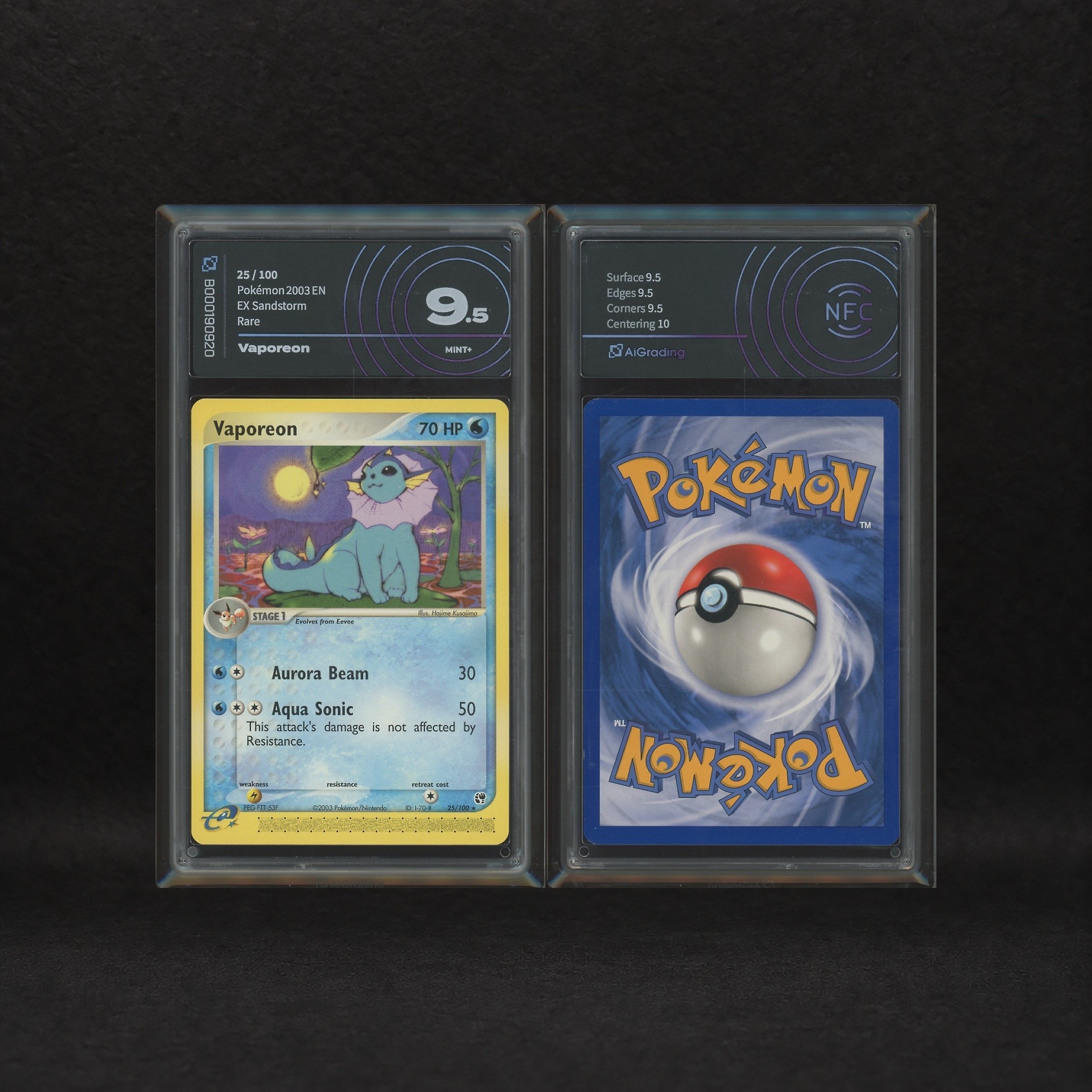 The Pokémon Company - Eeveelution Trio Lot: Espeon #16, Umbreon #24, Vaporeon #25, Ex Sandstorm [...