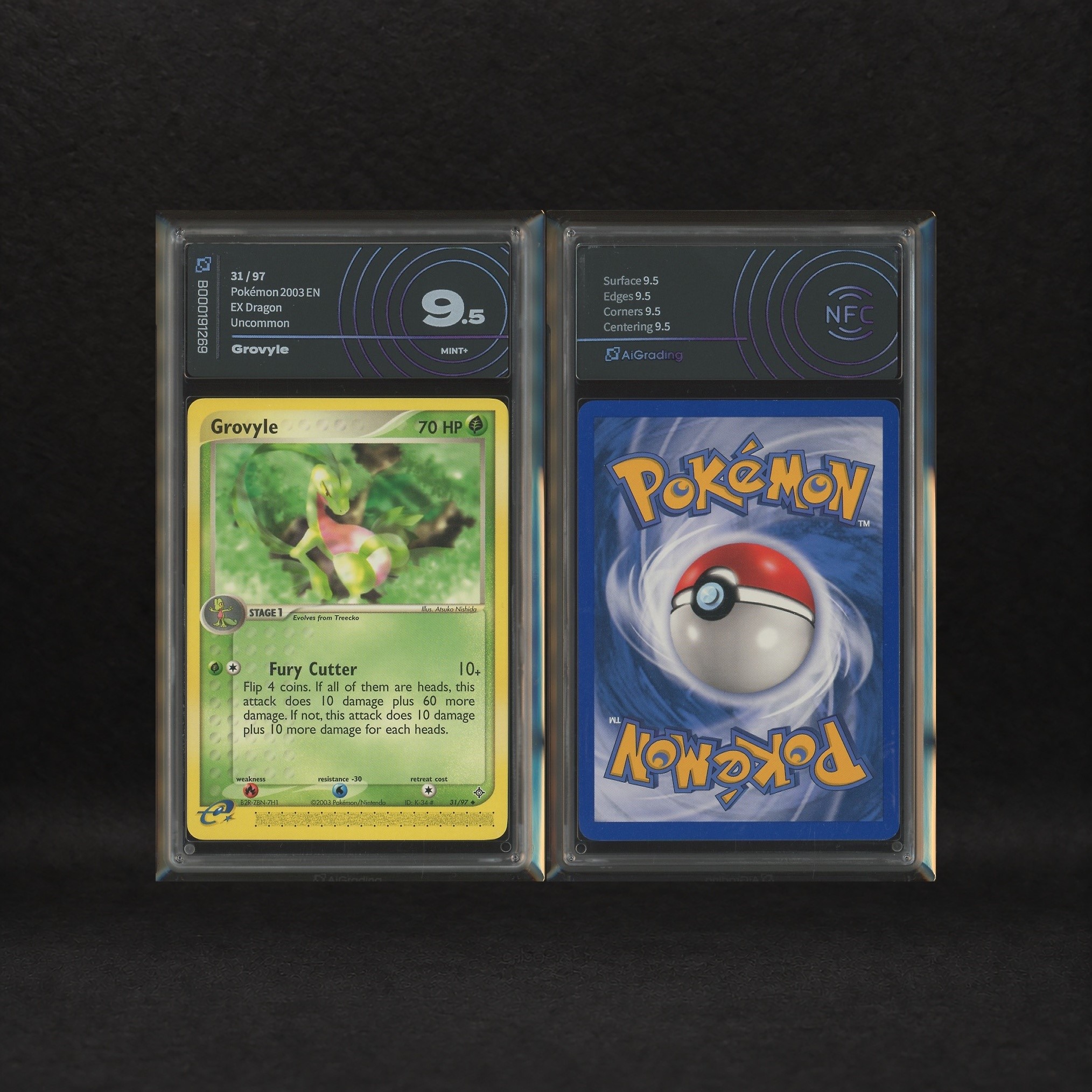 The Pokémon Company - Grass Starter Hoenn Lot: Treecko #80, Grovyle #31, Ex Dragon [eng]