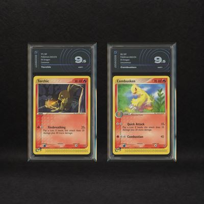 Fire Starter Hoenn Lot: Torchic #77, Combusken #25, Ex Dragon [eng]
