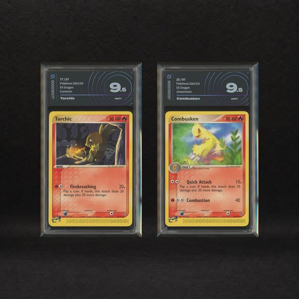 Fire Starter Hoenn Lot: Torchic #77, Combusken #25, EX Dragon [ENG]
