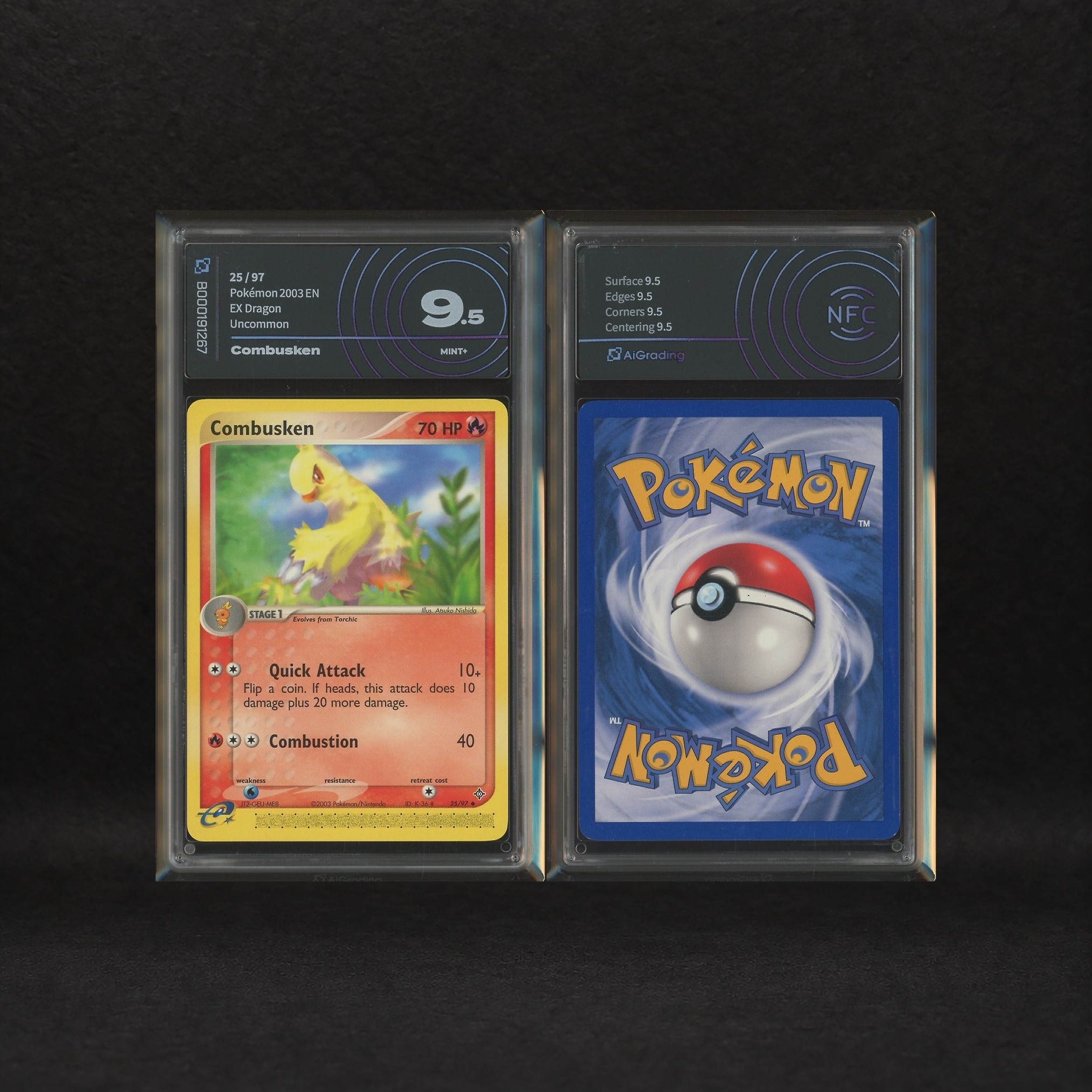 The Pokémon Company - Fire Starter Hoenn Lot: Torchic #77, Combusken #25, Ex Dragon [eng]