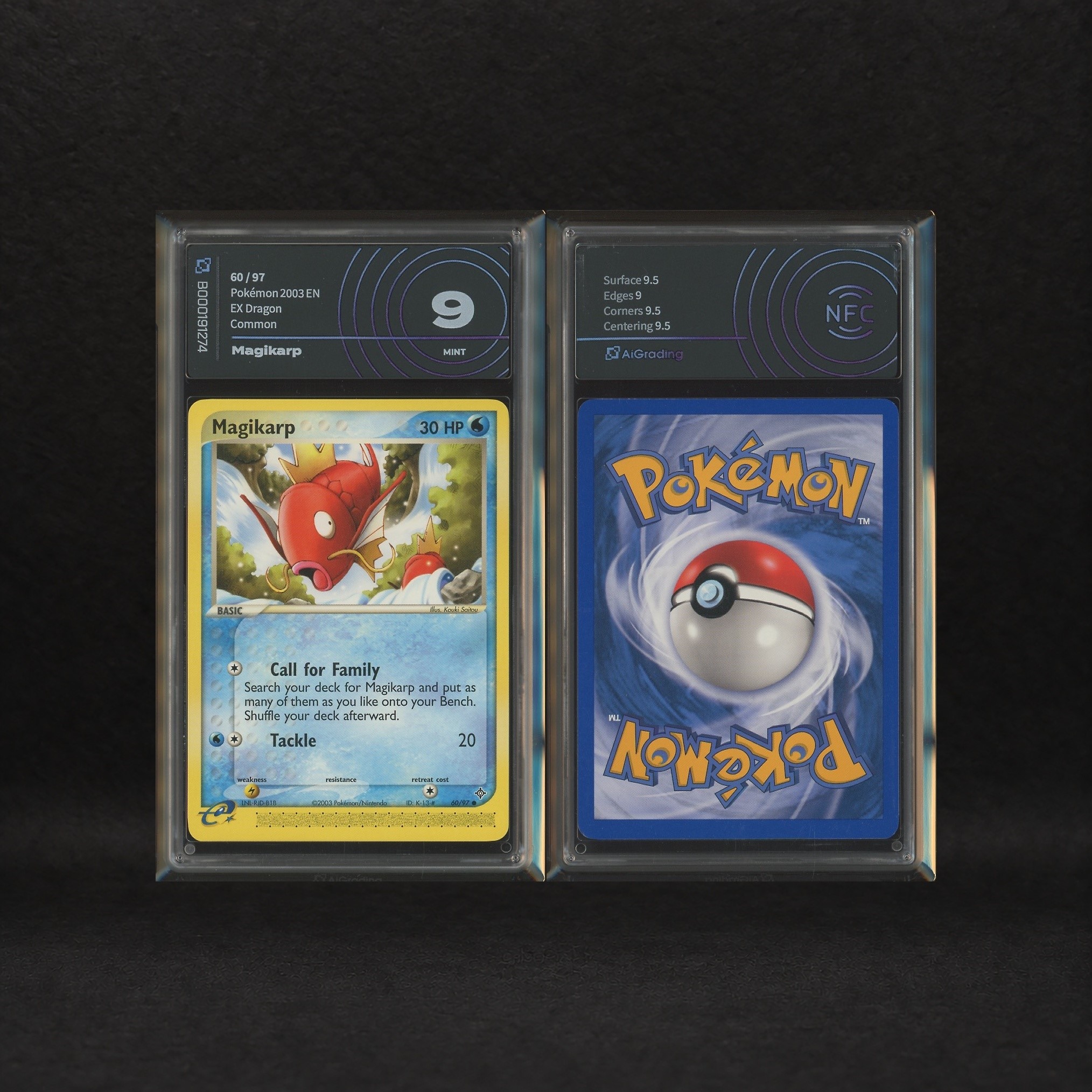 The Pokémon Company - Magikarp Evolution Line Lot: Magikarp #60, Gyarados #32, Ex Dragon [eng]
