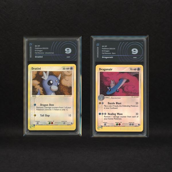 Dragon Kanto Reverse Holo Lot: Dratini #26, Dragonair #14, EX Dragon [ENG]