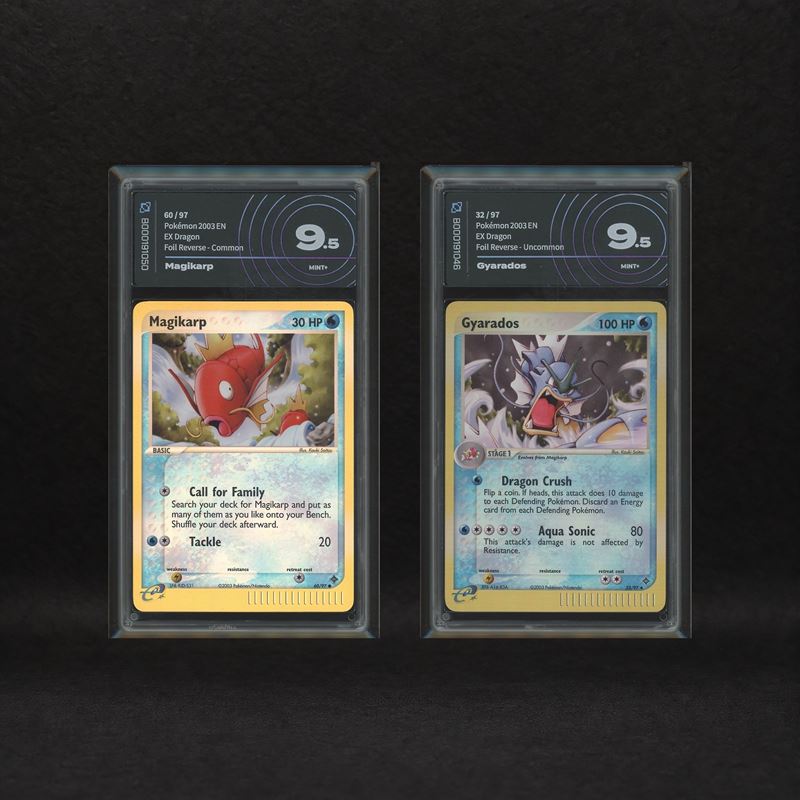 The Pokémon Company - Magikarp Evolution Line Reverse Holo Lot: Magikarp #60, Gyarados #32, Ex Dr...