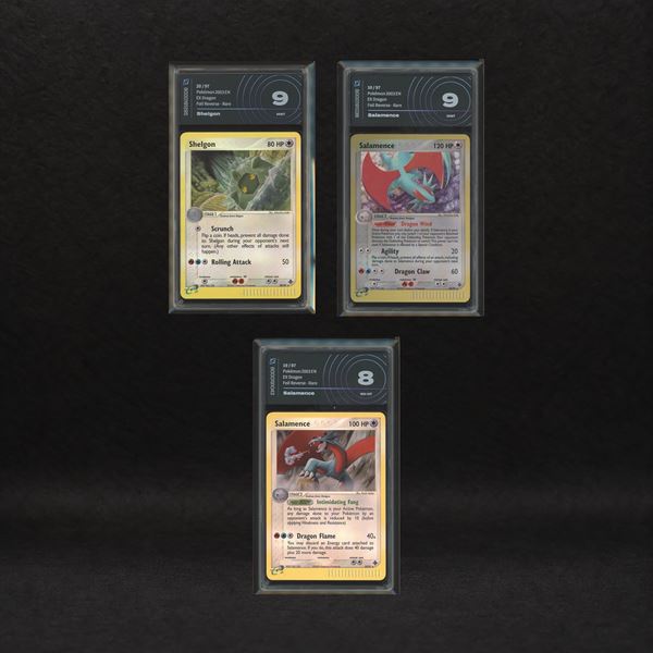 Shelgon & Salamence Reverse Holo Lot: Shelgon #20, Salamence #10, Salamence #19, EX Dragon [ENG]