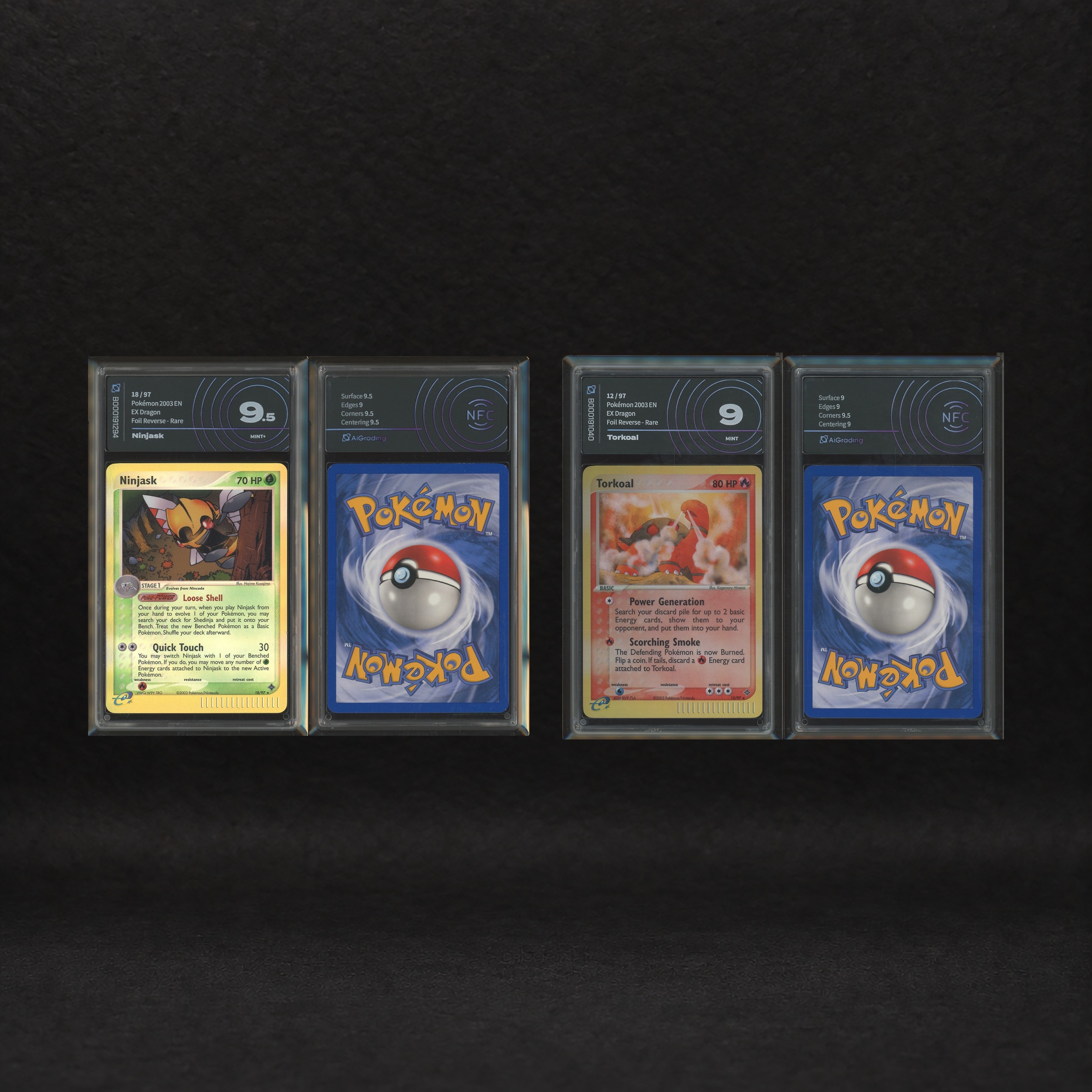 The Pokémon Company - Hoenn Rare Reverse Foil Lot: Altaria #2, Grumpig #6, Roselia #9, Shedinja #...