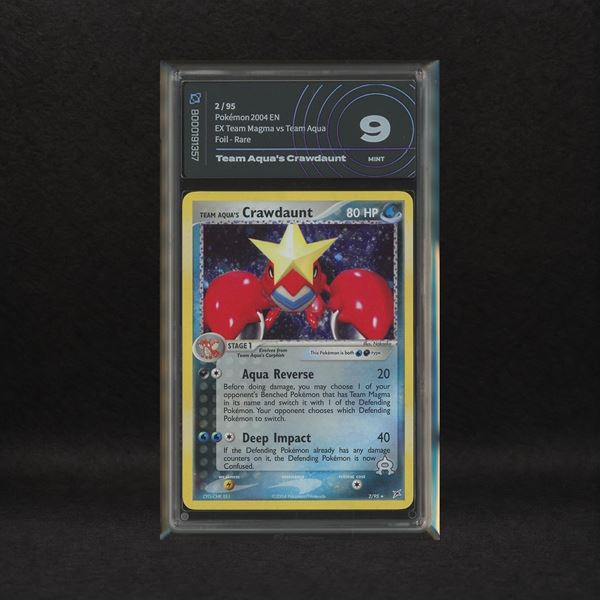 Team Aqua's Crawdaunt #2 Holo, EX Team Magma vs Team Aqua [ENG]