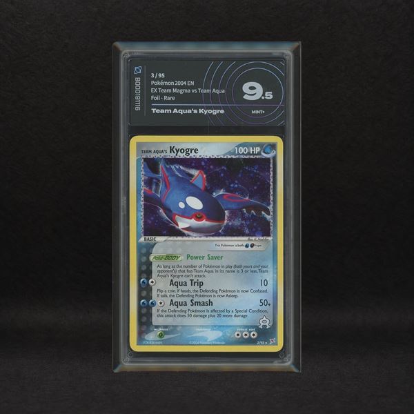 Team Aqua's Kyogre #3 Holo, EX Team Magma vs Team Aqua [ENG]