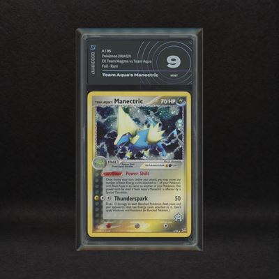 Team Aqua's Manectric #4 Holo (swirl), Ex Team Magma Vs Team Aqua [eng]
