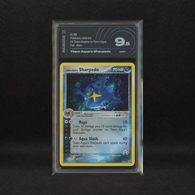 Team Aqua's Sharpedo #5 Holo, Ex Team Magma Vs Team Aqua [eng]