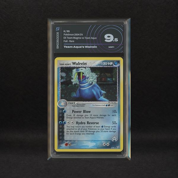 Team Aqua's Walrein #6 Holo (Swirl), EX Team Magma vs Team Aqua [ENG]