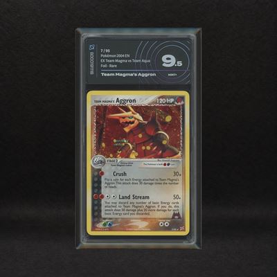 Team Magma's Aggron #7 Holo, Ex Team Magma Vs Team Aqua [eng]
