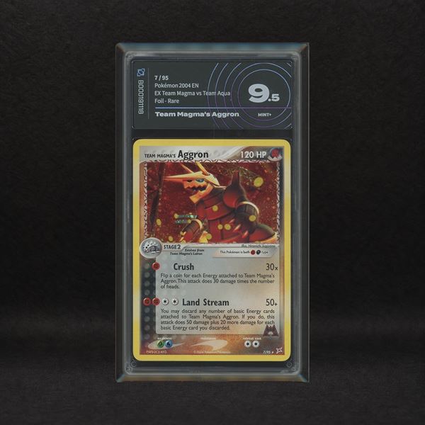 The Pokémon Company - Team Magma's Aggron #7 Holo, EX Team Magma vs Team Aqua [ENG]
