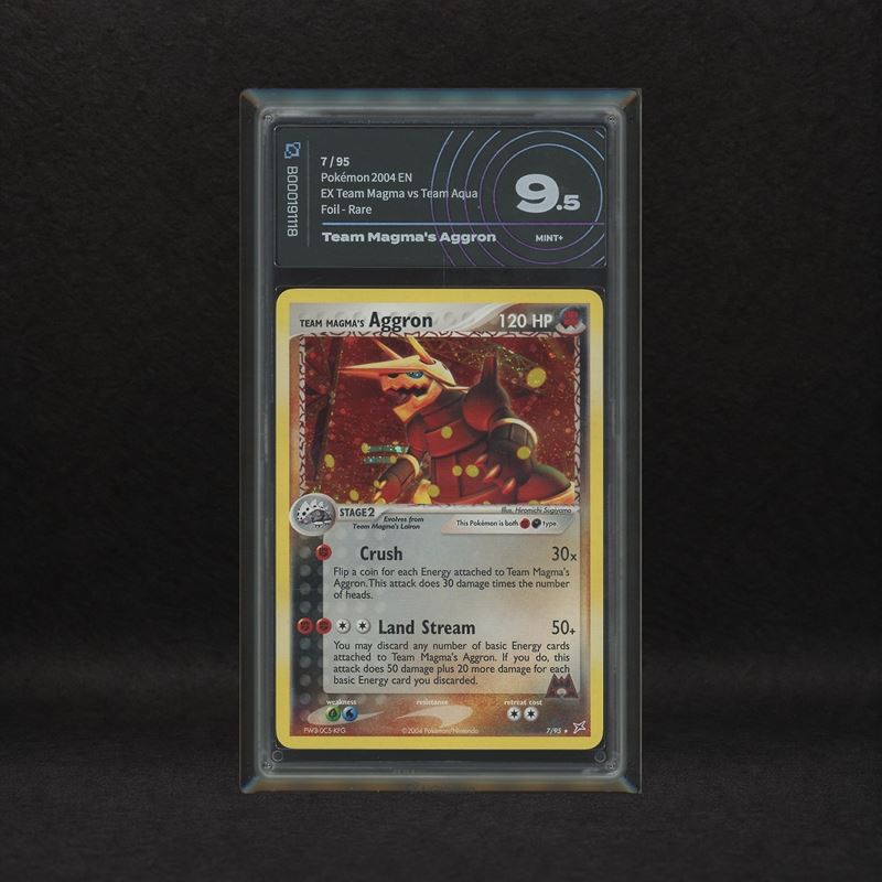 The Pokémon Company - Team Magma's Aggron #7 Holo, Ex Team Magma Vs Team Aqua [eng]