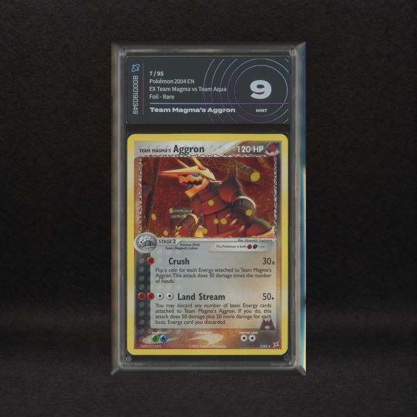 Team Magma's Aggron #7 Holo, EX Team Magma vs Team Aqua [ENG]
