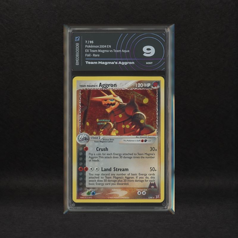 The Pokémon Company - Team Magma's Aggron #7 Holo, Ex Team Magma Vs Team Aqua [eng]