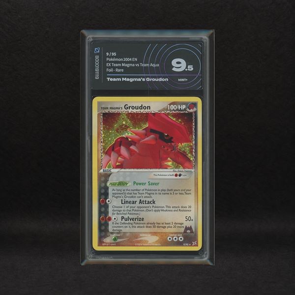 The Pokémon Company - Team Magma's Groudon #9 Holo, EX Team Magma vs Team Aqua [ENG]