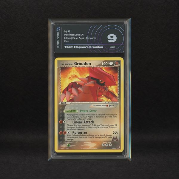 The Pokémon Company - Team Magma's Groudon #9 (Exclusive Non-Holo), EX Team Magma vs Team Aqua [ENG]