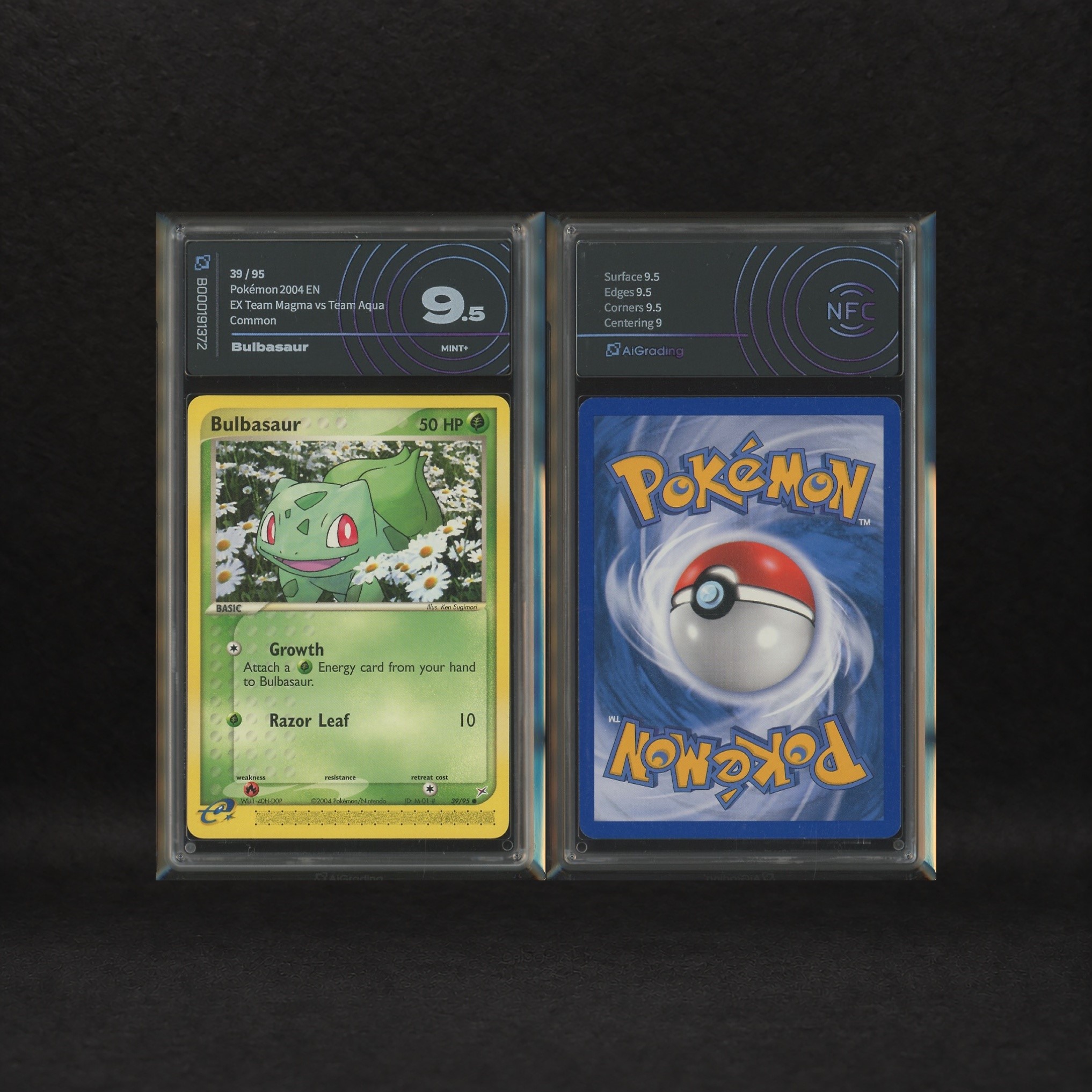 The Pokémon Company - Starter Kanto Lot: Bulbasaur #39, Squirtle #46, Ex Team Magma Vs Team Aqua ...