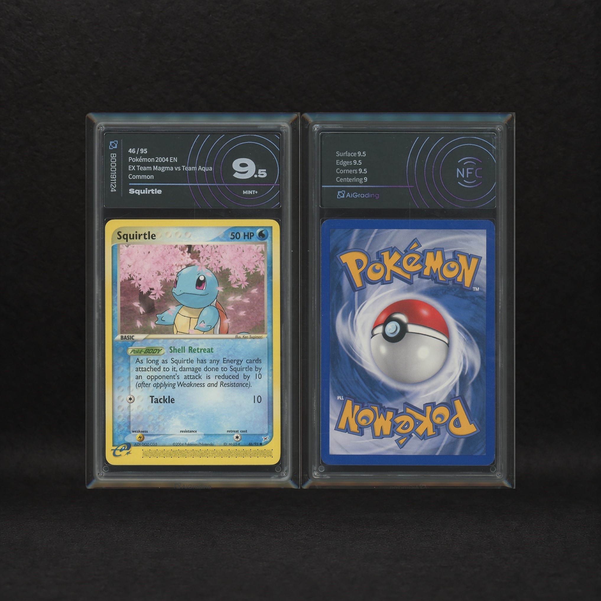 The Pokémon Company - Starter Kanto Lot: Bulbasaur #39, Squirtle #46, Ex Team Magma Vs Team Aqua ...