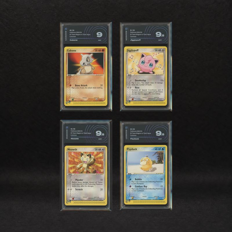 The Pokémon Company - Classic Kanto Commons Lot: Cubone #40, Jigglypuff #41, Meowth #42, Psyduck ...