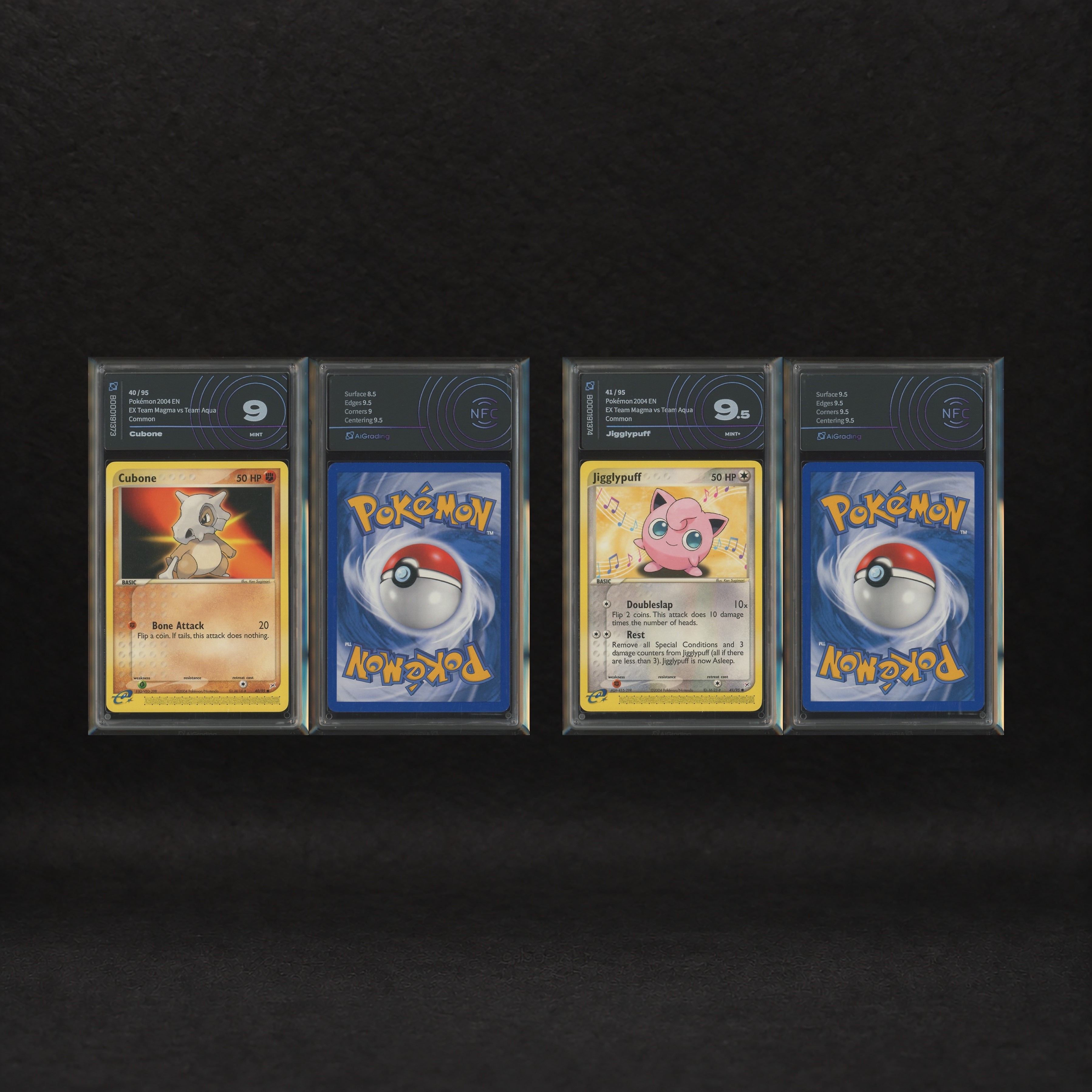 The Pokémon Company - Classic Kanto Commons Lot: Cubone #40, Jigglypuff #41, Meowth #42, Psyduck ...