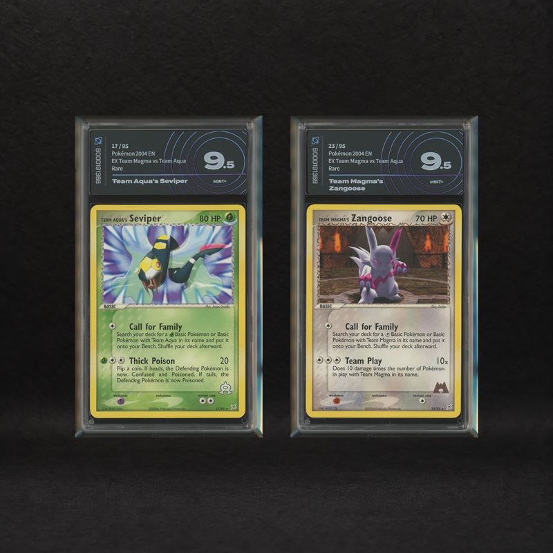 The Pokémon Company - Seviper & Zangoose Lot: Seviper #17, Zangoose #23, Ex Team Magma Vs Team Aq...