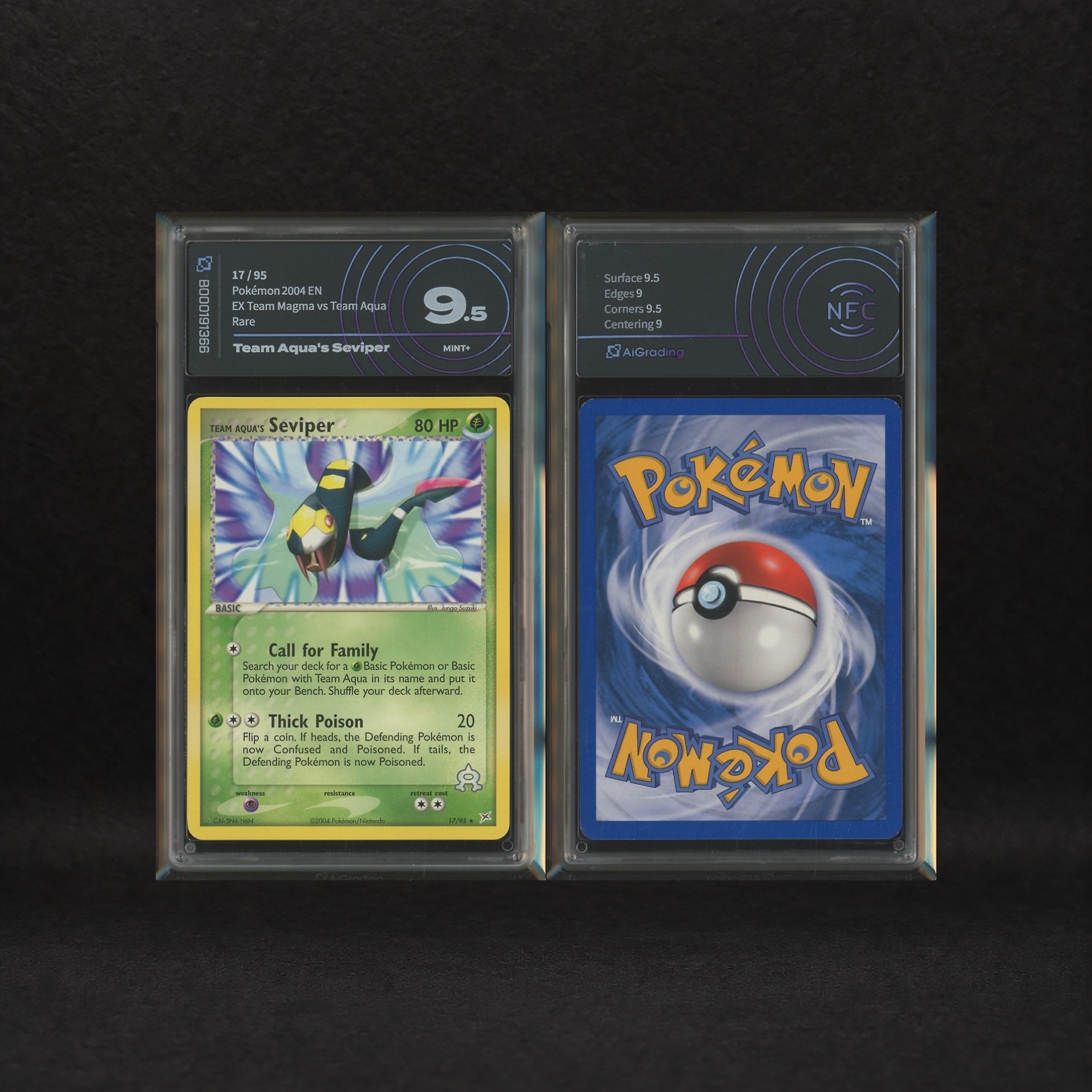 The Pokémon Company - Seviper & Zangoose Lot: Seviper #17, Zangoose #23, Ex Team Magma Vs Team Aq...