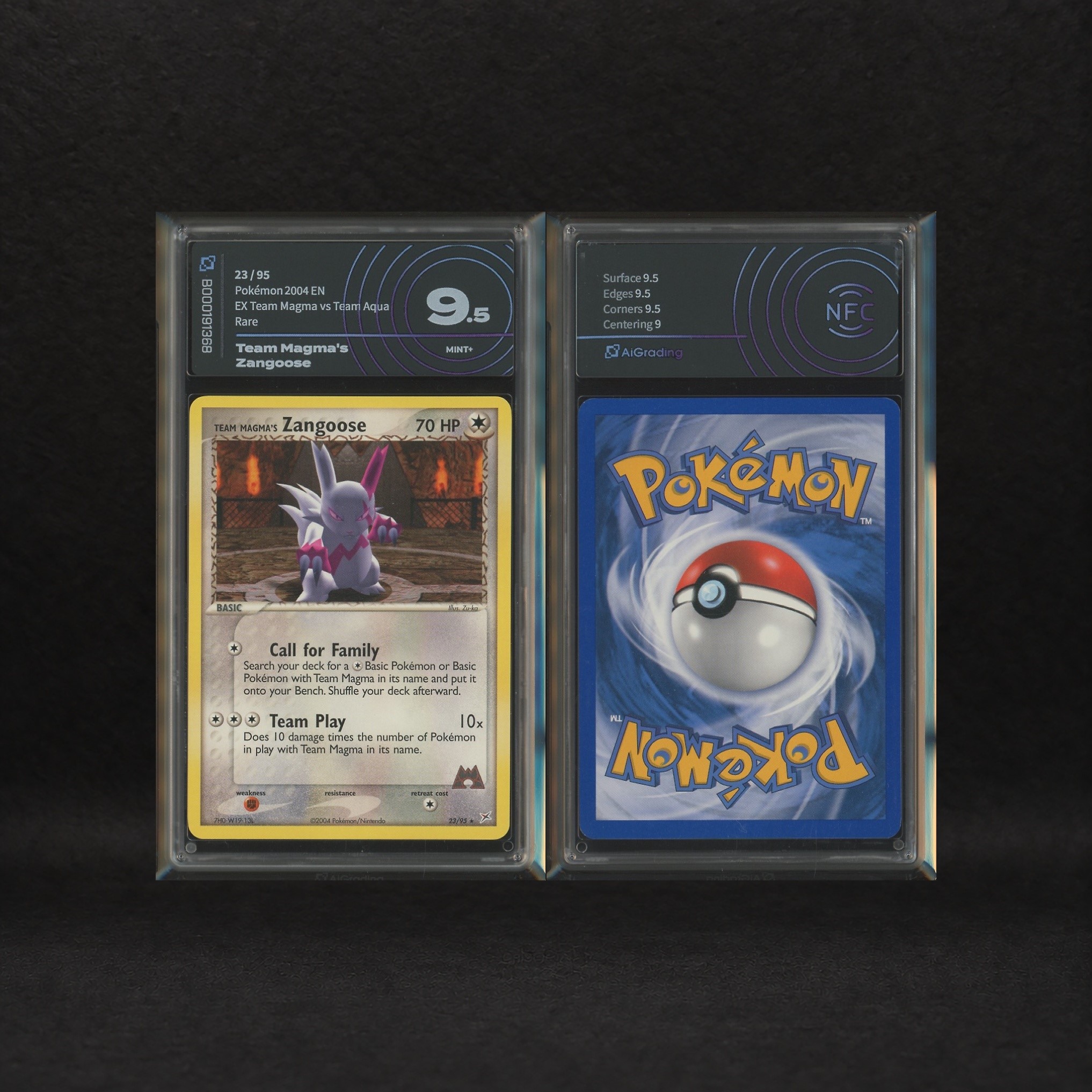 The Pokémon Company - Seviper & Zangoose Lot: Seviper #17, Zangoose #23, Ex Team Magma Vs Team Aq...