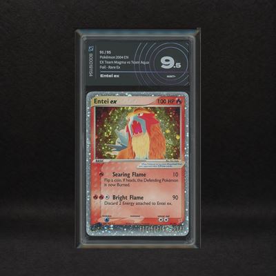 Entei Ex #91 Holo (swirl), Ex Team Magma Vs Team Aqua [eng]