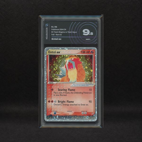 The Pokémon Company - Entei ex #91 Holo (Swirl), EX Team Magma vs Team Aqua [ENG]