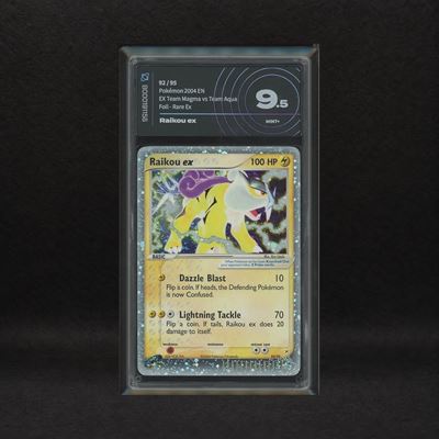 Raikou Ex #92 Holo (swirl), Ex Team Magma Vs Team Aqua [eng]