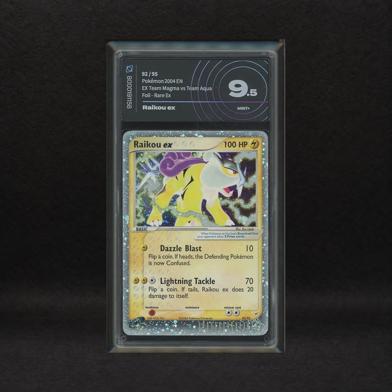 The Pokémon Company - Raikou Ex #92 Holo (swirl), Ex Team Magma Vs Team Aqua [eng]