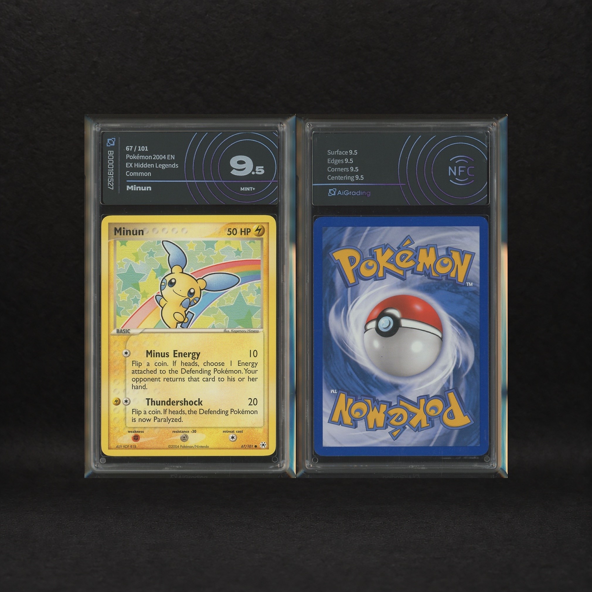 The Pokémon Company - Cheering Pokémon Lot: Minun #67, Plusle #69, Ex Hidden Legends [eng]