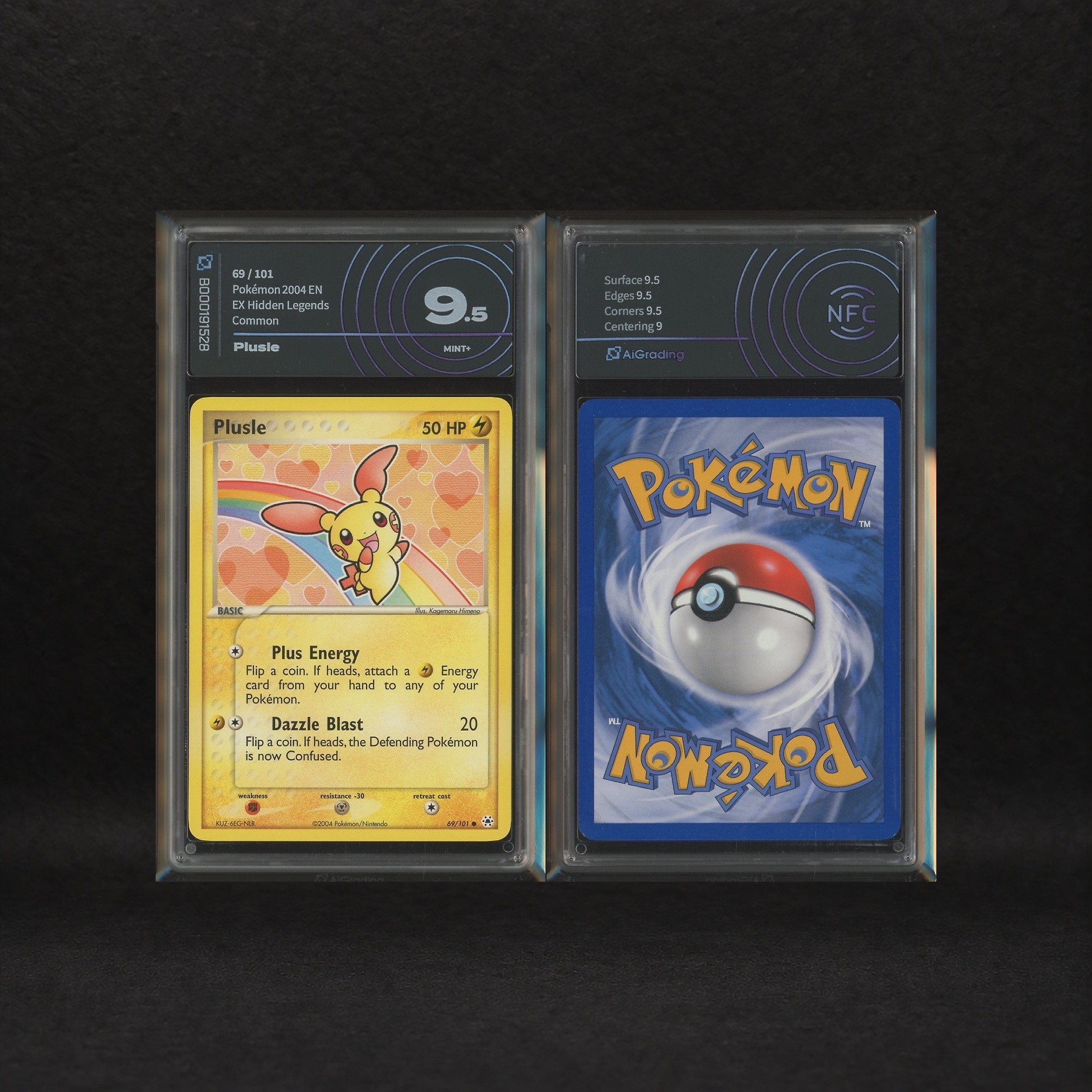 The Pokémon Company - Cheering Pokémon Lot: Minun #67, Plusle #69, Ex Hidden Legends [eng]
