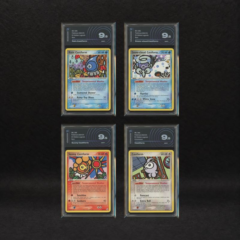 The Pokémon Company - Castform Weather Forms Lot: Rain Castform #23, Snow-cloud Castform #25, Sun...