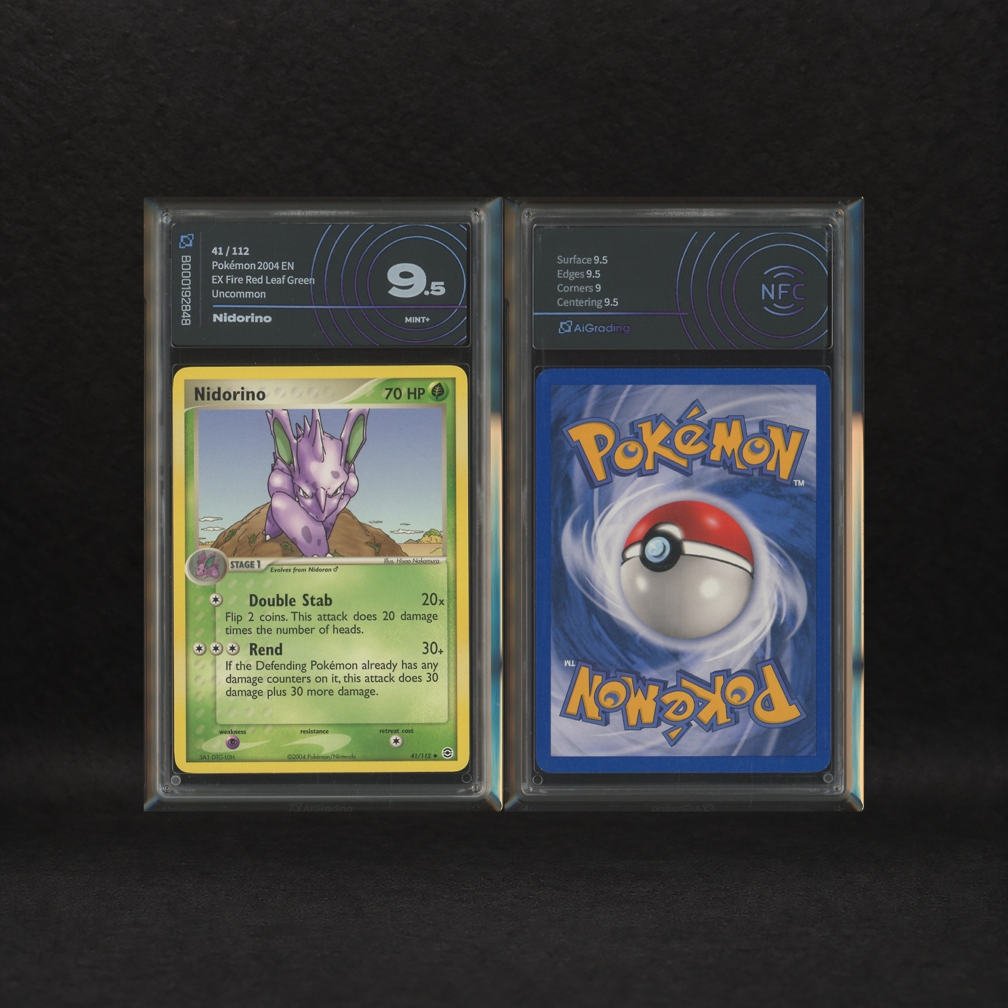 The Pokémon Company - Nidorina #40 & Nidorino #41 Lot, Ex Firered & Leafgreen [eng]