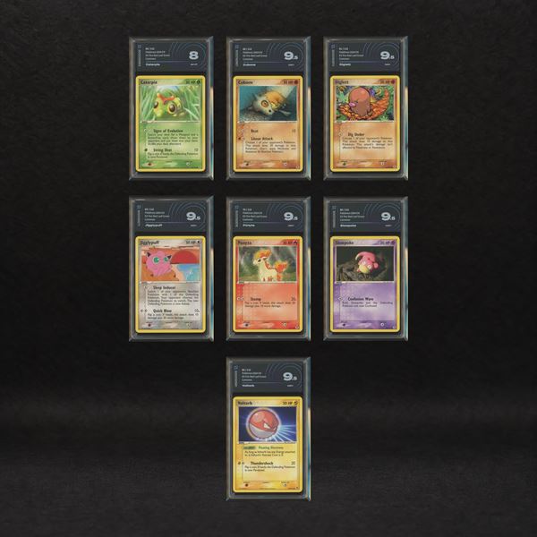 Kanto Basic Forms Lot: Caterpie #56, Cubone #60, Diglett #61, Jigglypuff #65, Ponyta #76, Slowpoke #80, Voltorb #85, EX FireRed & LeafGreen [ENG]
