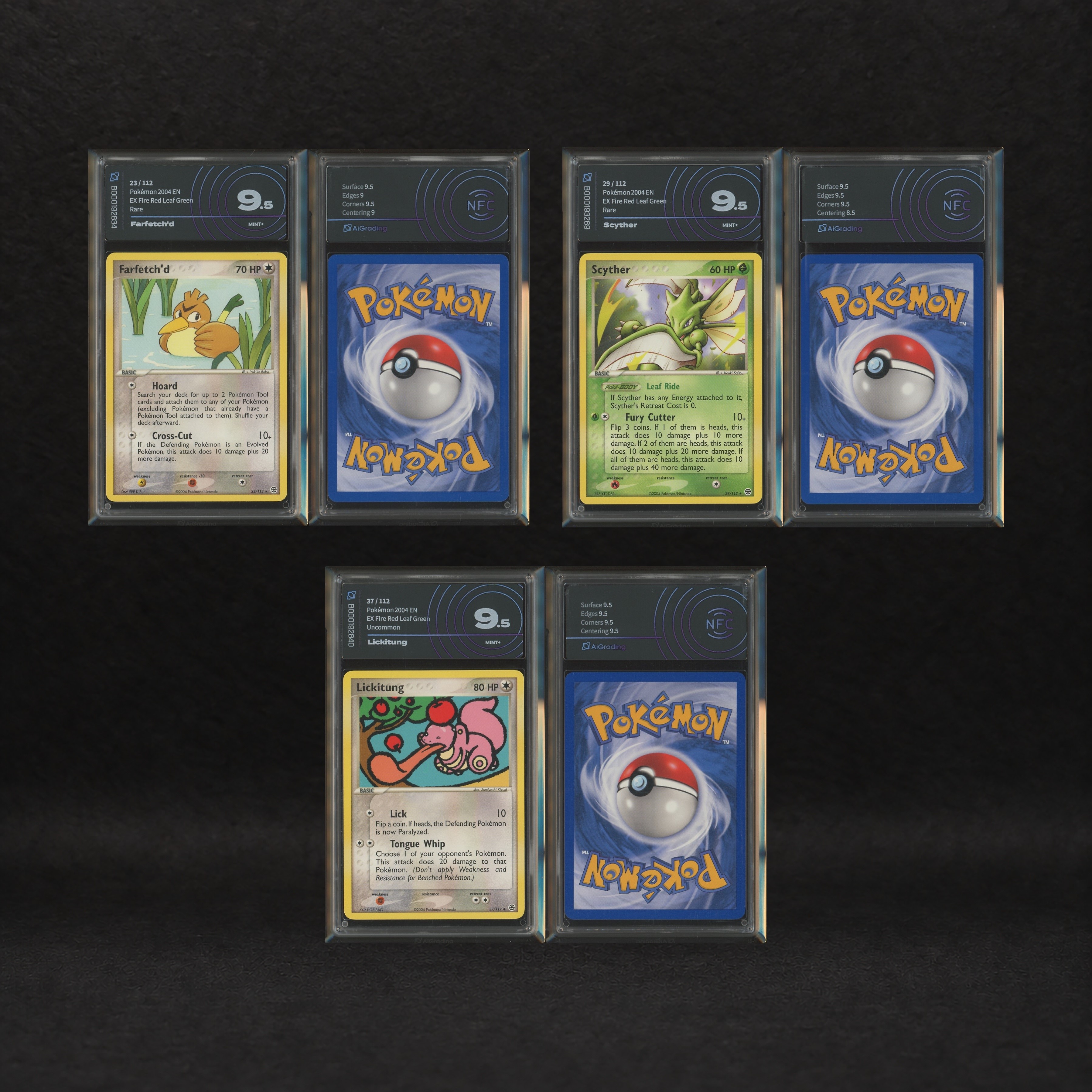 The Pokémon Company - Non-evolving Kanto Lot: Scyther #29, farfetch'D #23, Lickitung #37, Onix #4...