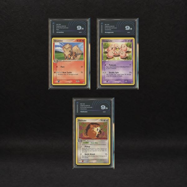 The Pokémon Company - Kanto Evolutions Lot: Arcanine #18, Exeggcute #33, Raticate #48, EX FireRed & LeafGreen [ENG]