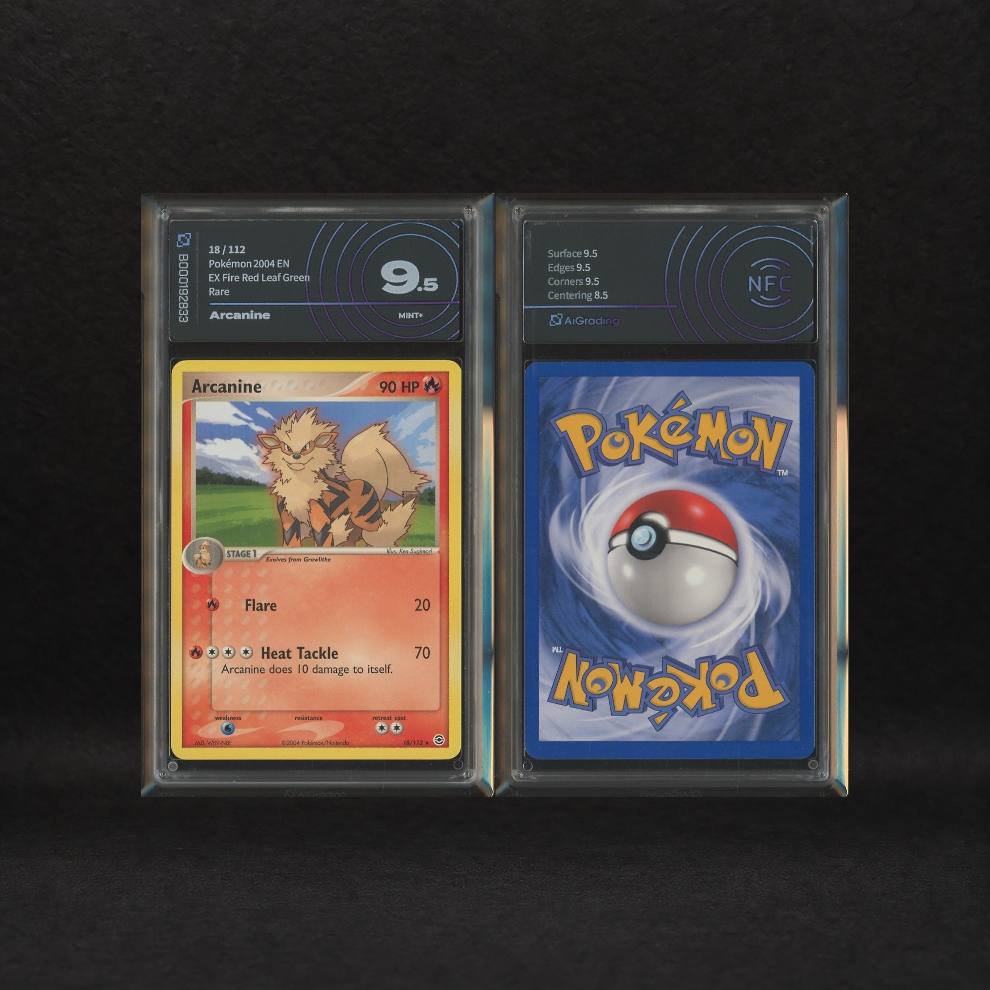 The Pokémon Company - Kanto Evolutions Lot: Arcanine #18, Exeggcute #33, Raticate #48, Ex Firered...