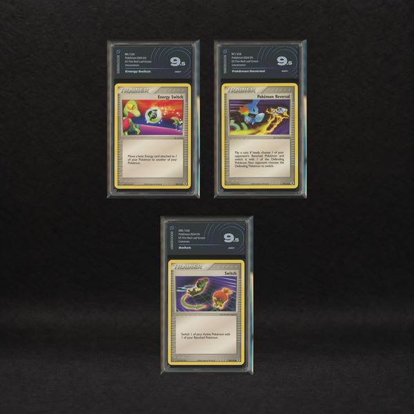 Technical Trainer Lot with cameo: Energy Switch #90, Pokémon Reversal #97, Switch #102, EX FireRed & LeafGreen [ENG]