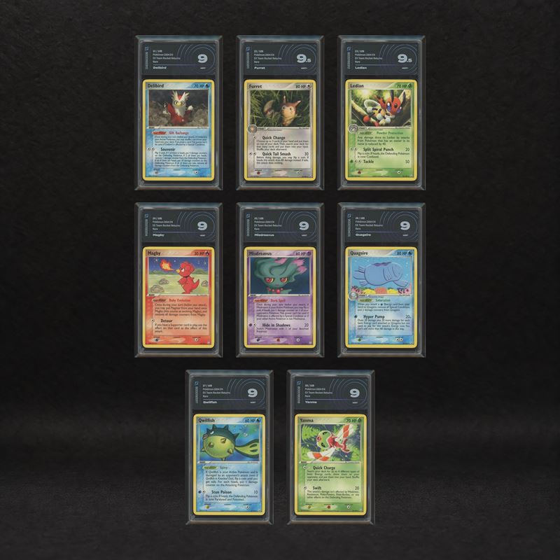 The Pokémon Company - Non-holo Rare Selection Lot: Delibird #21, Furret #22, Ledian #23, Magby #2...